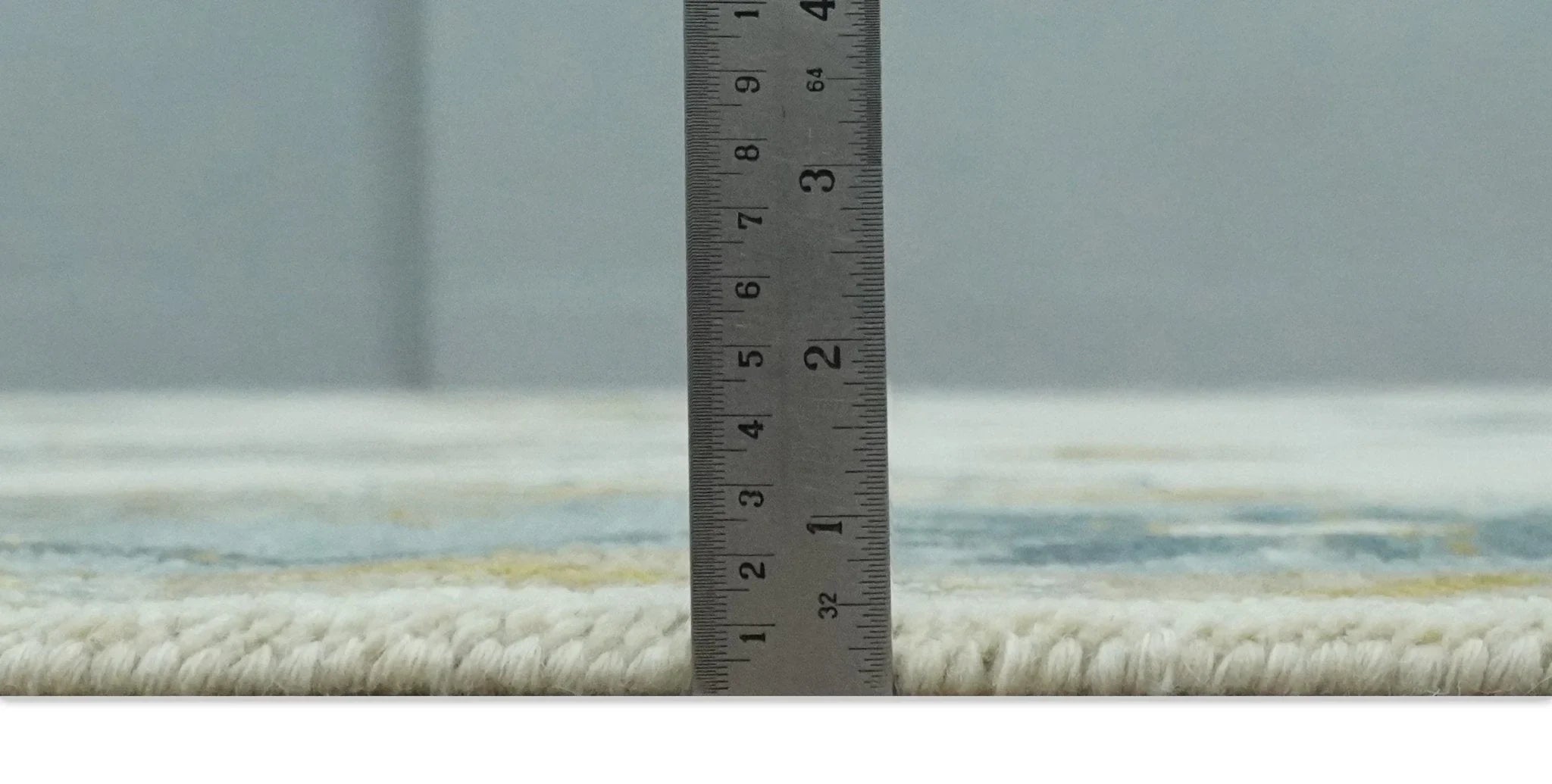 Hand Knotted 5x8, 6x9, 8x10, 9x12, 10x14 and 12x15 Ivory, Silver and Blue Traditional Vintage Oushak Wool Rug | TRDCP1342 - The Rug Decor