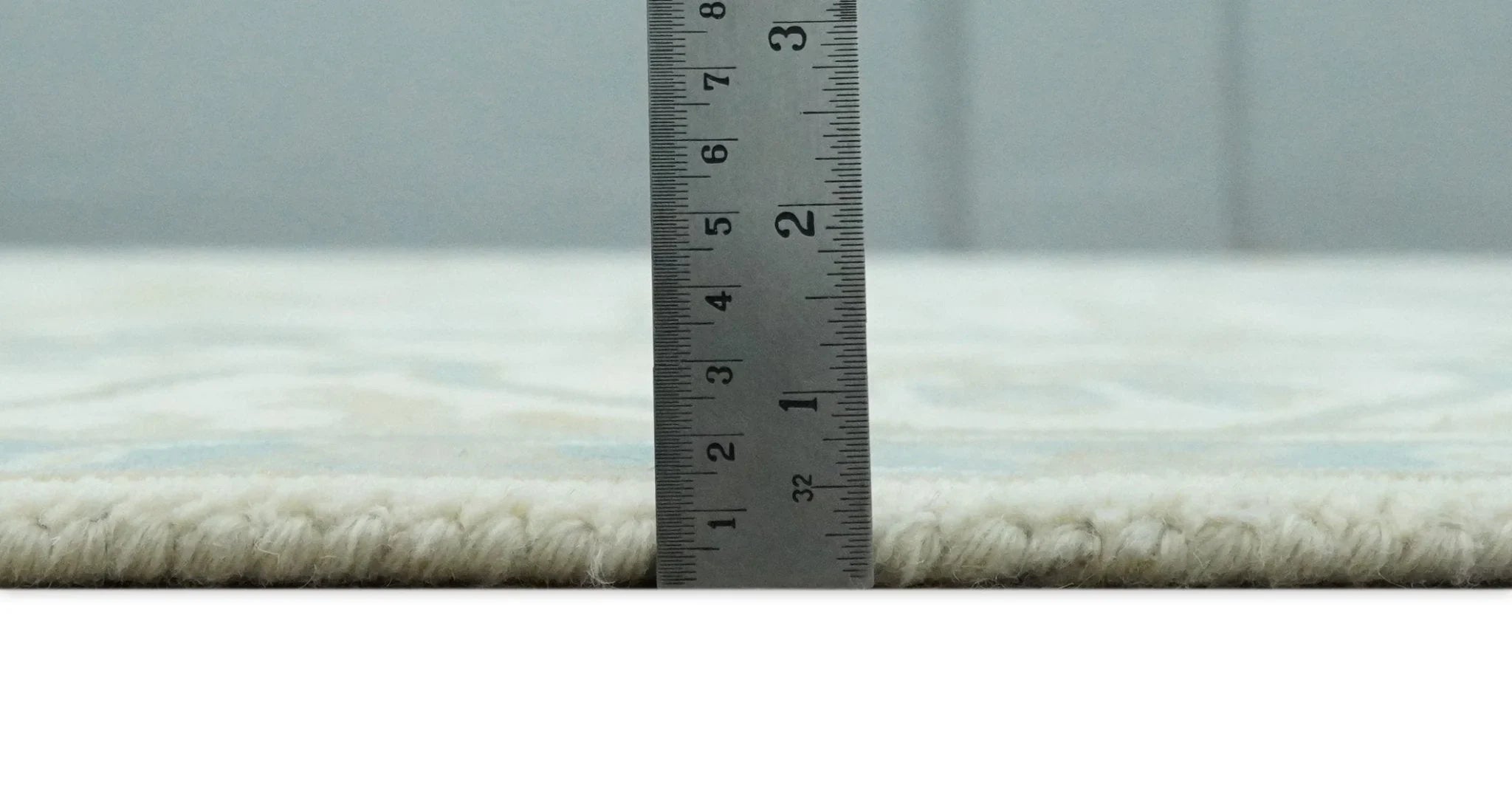 Hand Knotted 6x9, 8x10, 9x12,10x14 and 12x15 Oriental Oushak Ivory and Light Blue Wool Area Rug | TRDCP112 - The Rug Decor