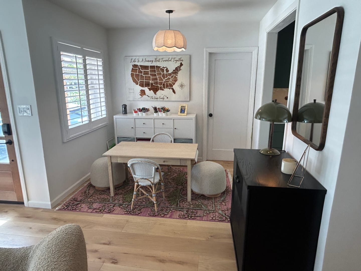 Hand Knotted Pink, Green and Beige Floral Traditional Antique Style Wool Area Rug - The Rug Decor