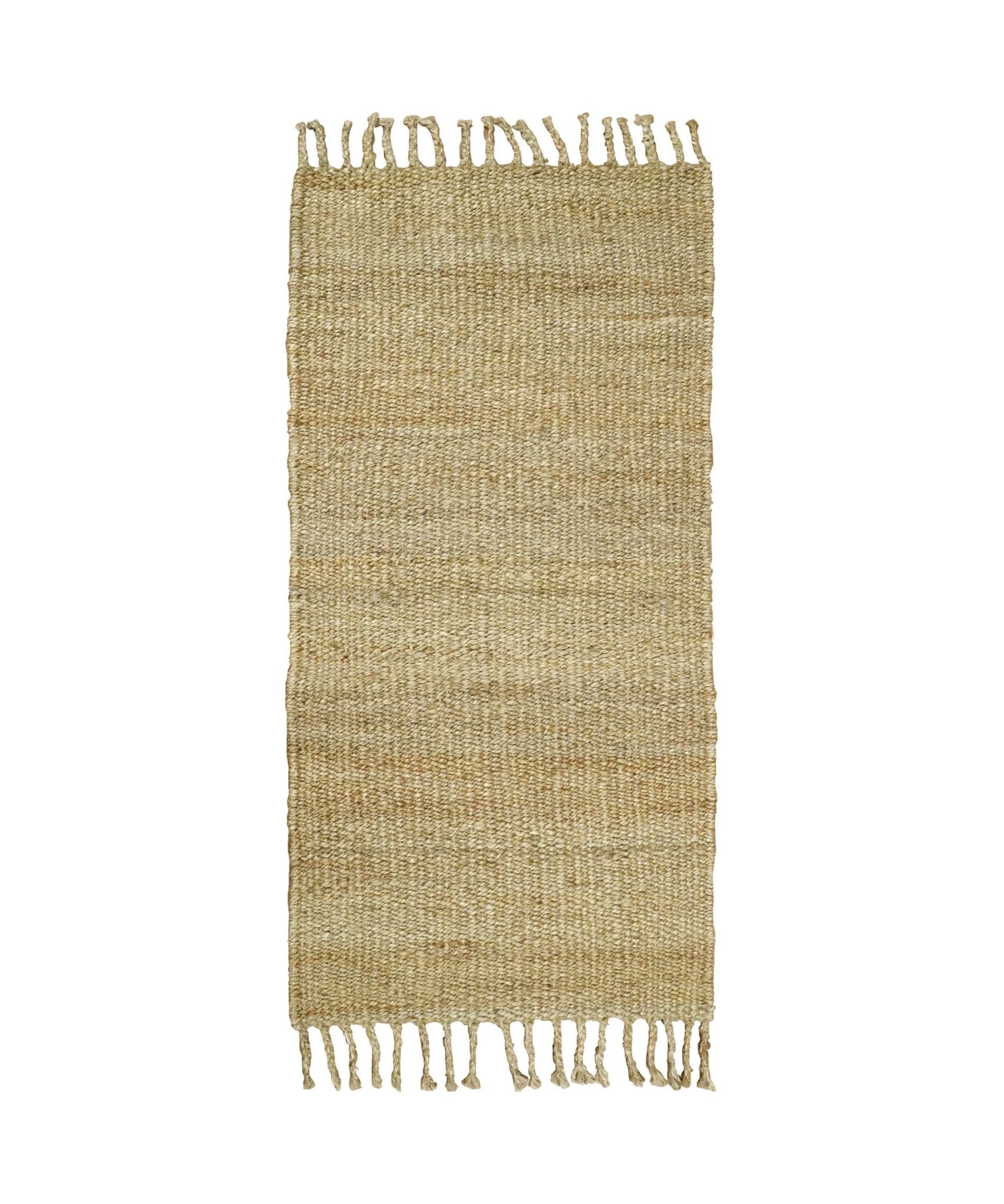 Hand Woven Natural Fiber Brown Natural Jute Rug