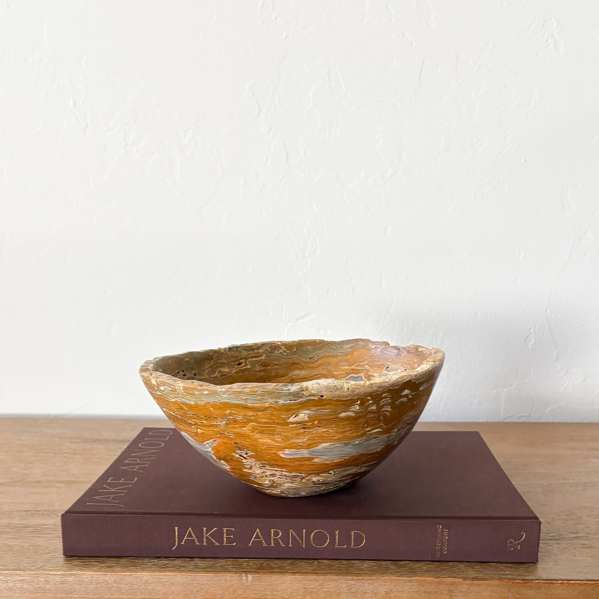 Hand Carved Grey Onyx Bowl