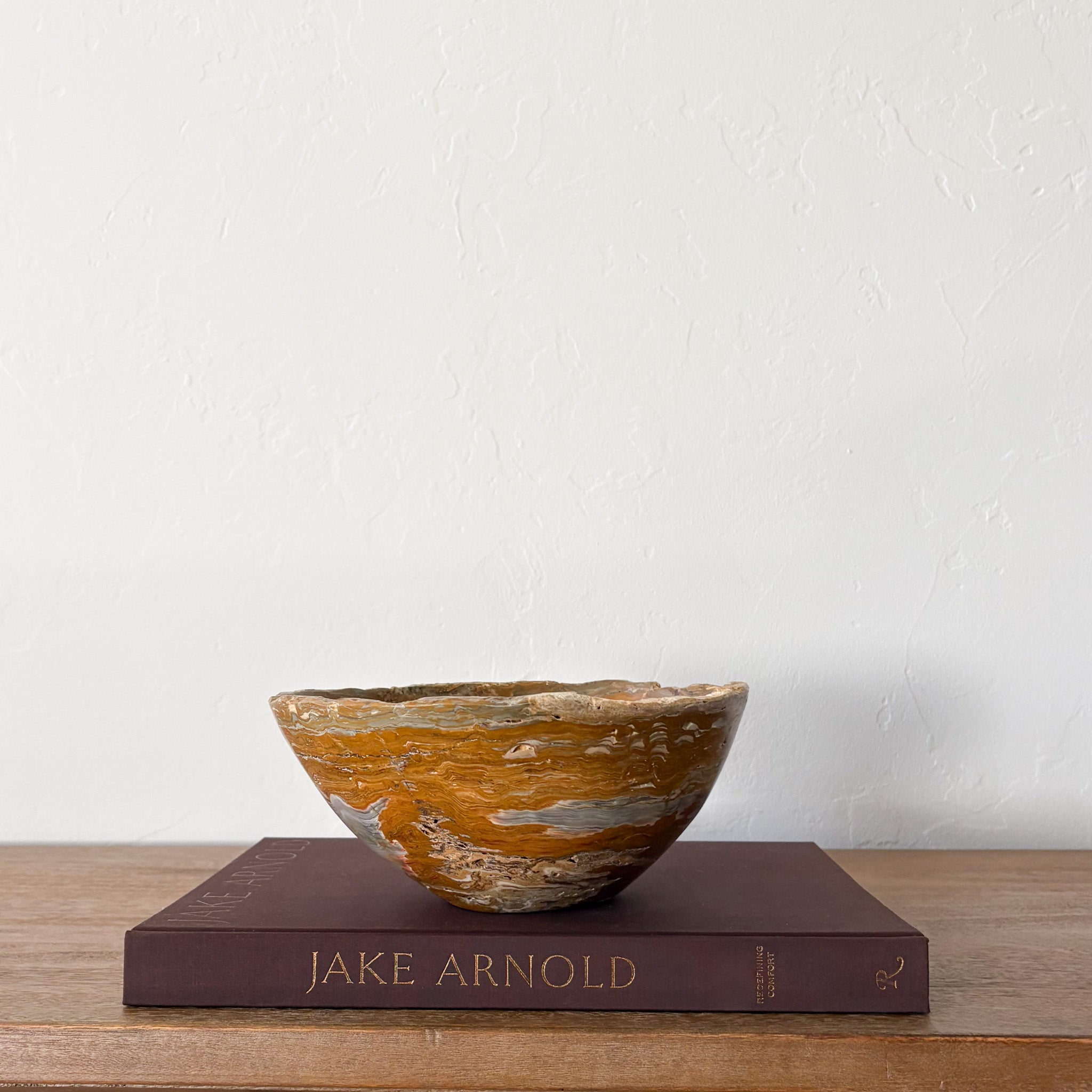 Hand Carved Grey Onyx Bowl