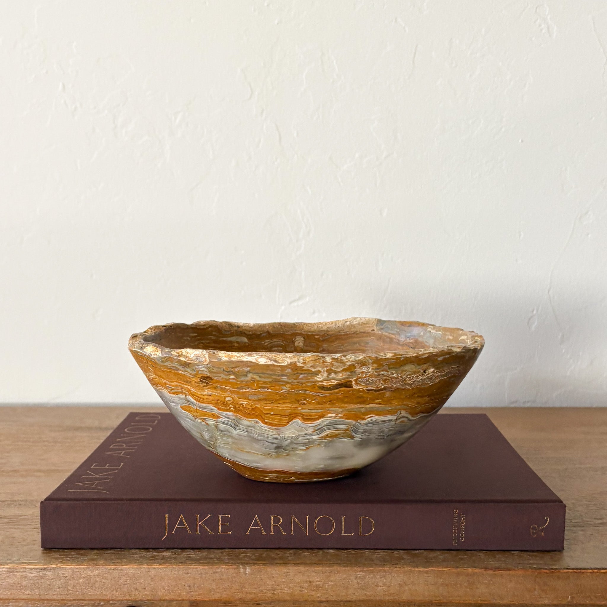 Hand Carved Grey Onyx Bowl