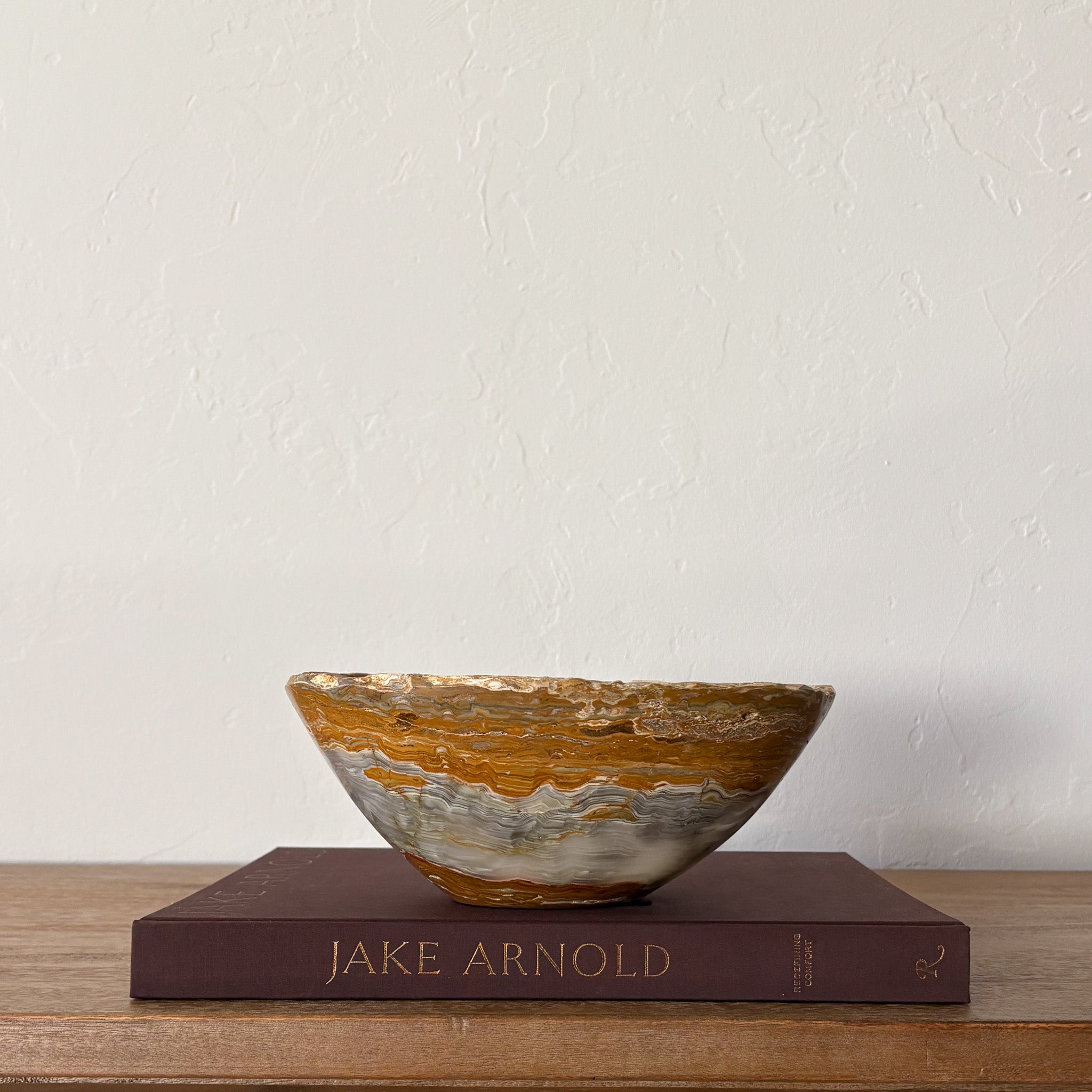 Hand Carved Grey Onyx Bowl