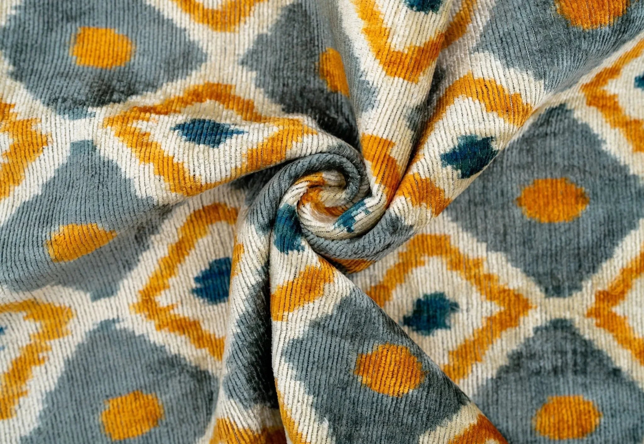 Handmade Throw Pillow Cover & Feather Insert | Orange Gray Pillow | Soft Throw Pillow| Luxury Decorative for Couch | 16 x 24 in - The Mayfair Hall