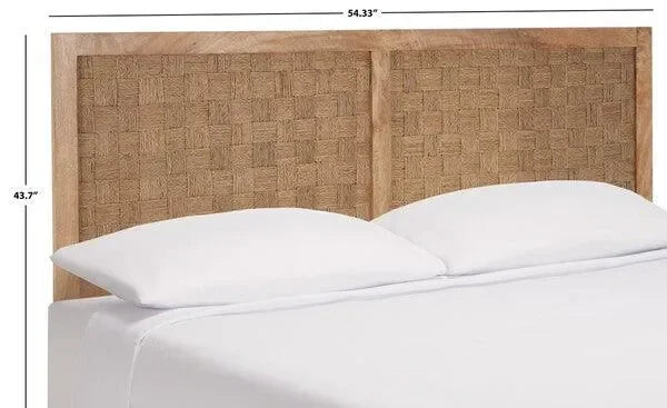 Halvor Rattan Headboard in Natural - The Mayfair Hall