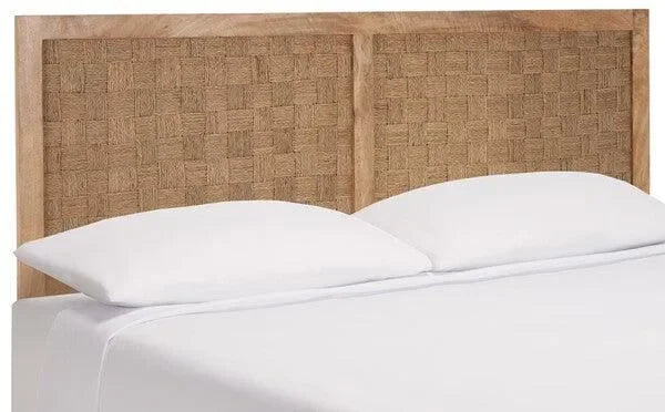 Halvor Rattan Headboard in Natural - The Mayfair Hall