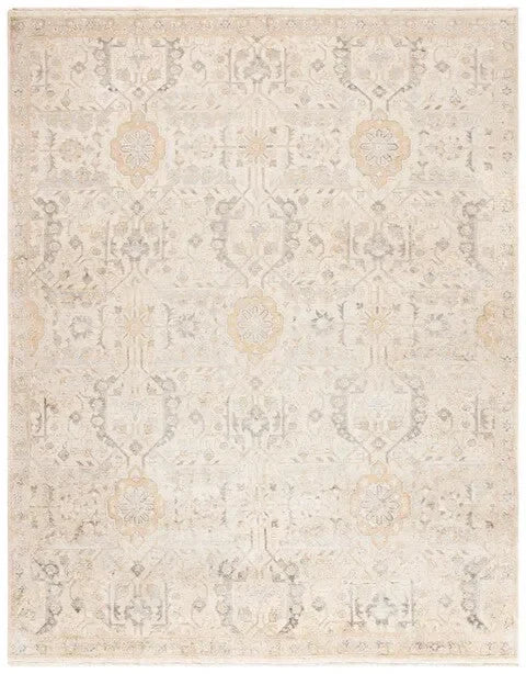 Haj Jalili Viscose Rug in Ivory and Beige - The Mayfair Hall