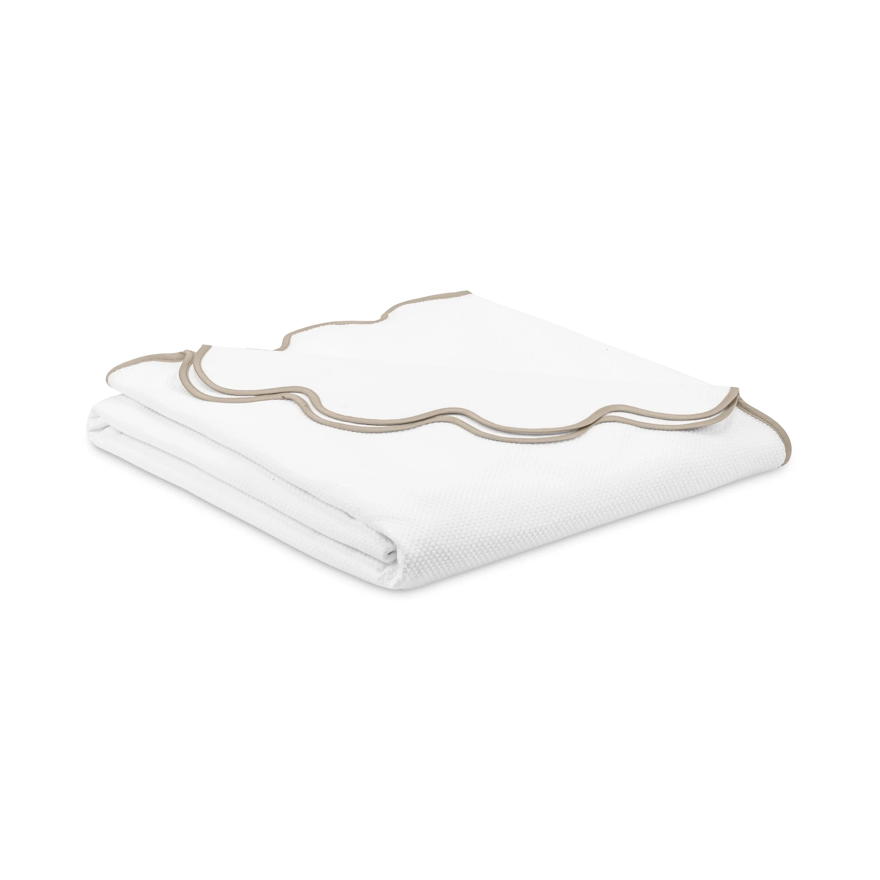 Honeycomb Coverlet (Scalloped Border) - The Mayfair Hall