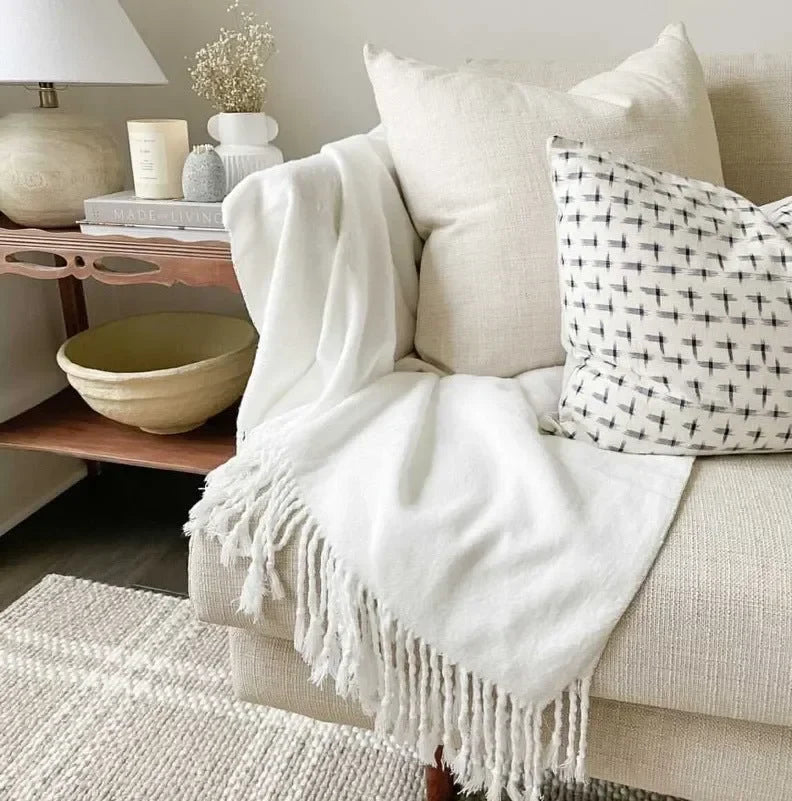 Bamboo Tassel Throw - The Mayfair Hall