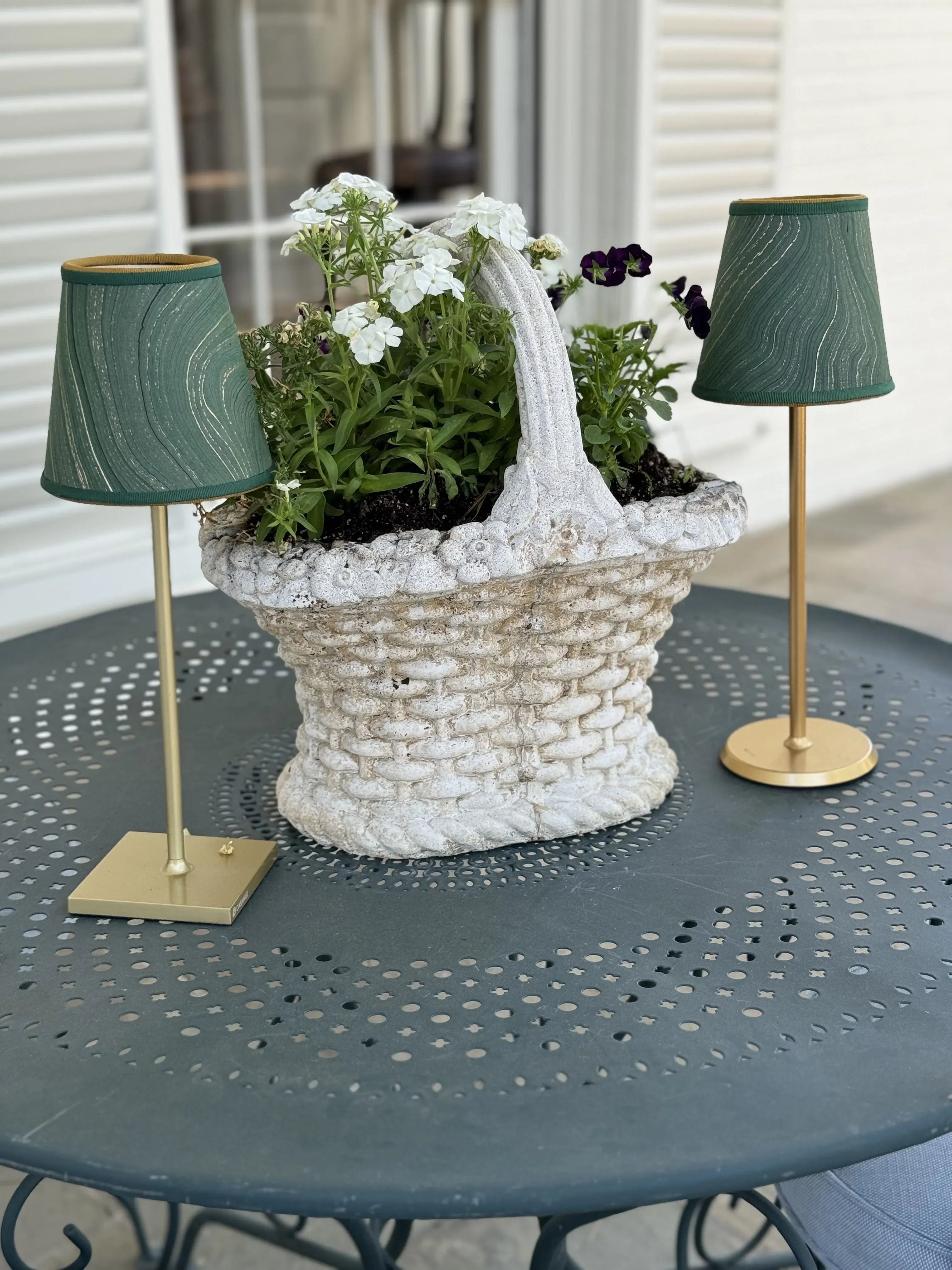 Small Empire Marble Shade in Hunter Green - The Mayfair Hall