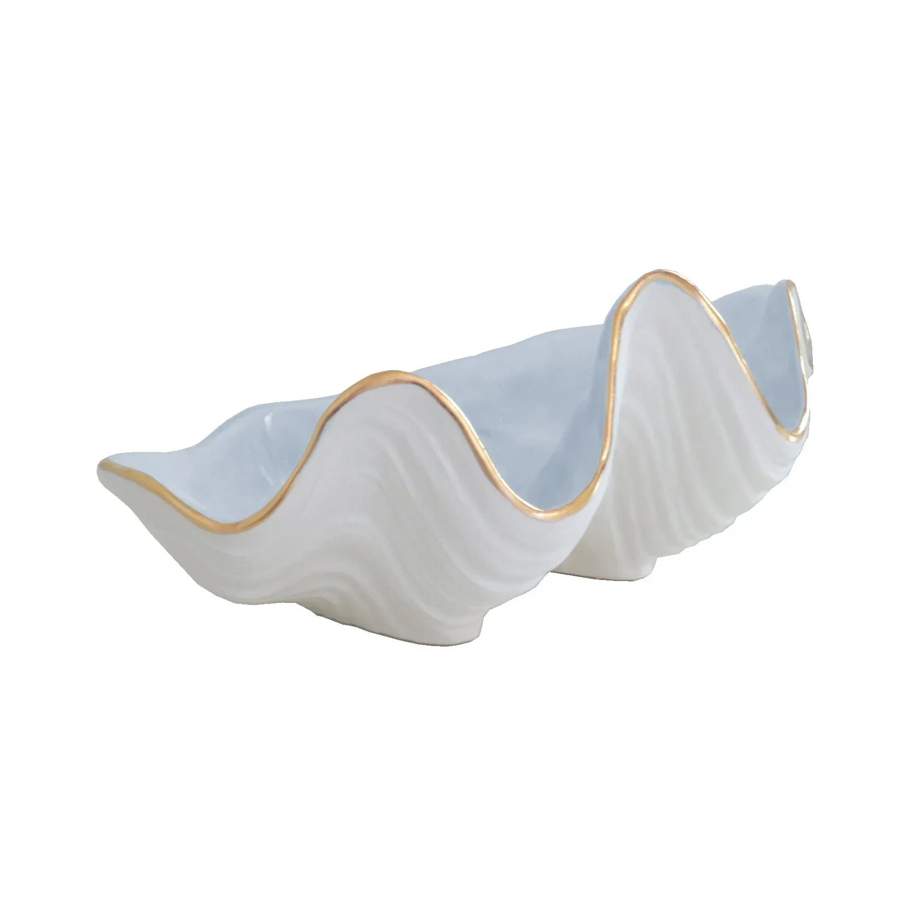 Clam Shell Bowl with 22K Gold Accent - The Mayfair Hall
