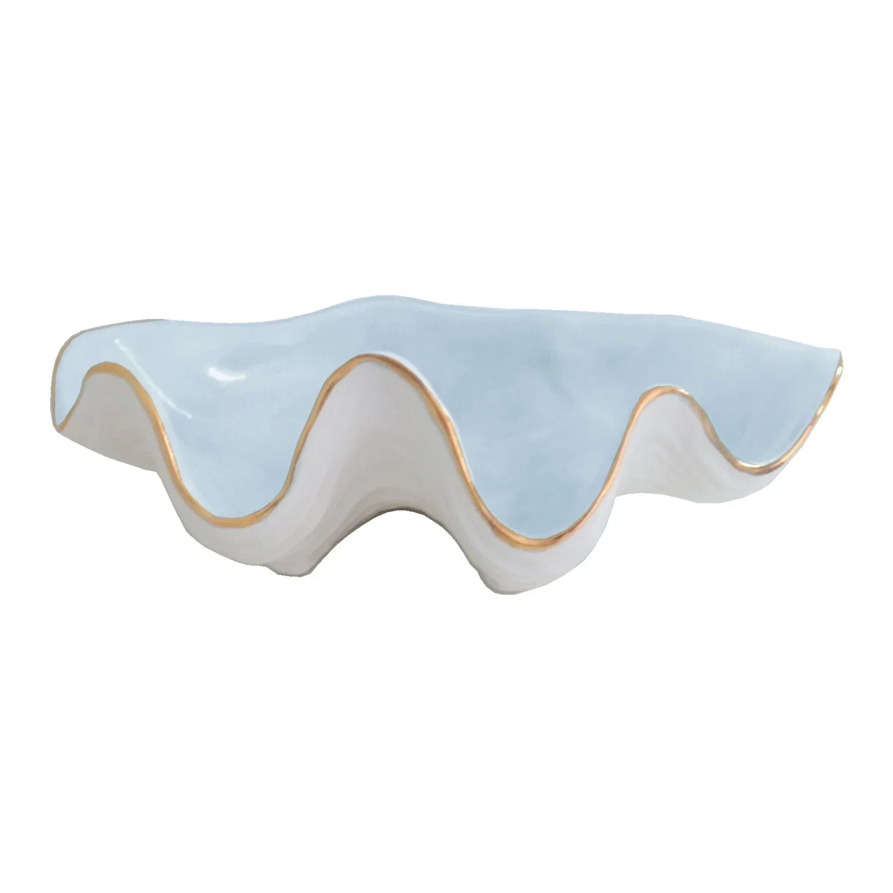 Clam Shell Bowl with 22K Gold Accent - The Mayfair Hall