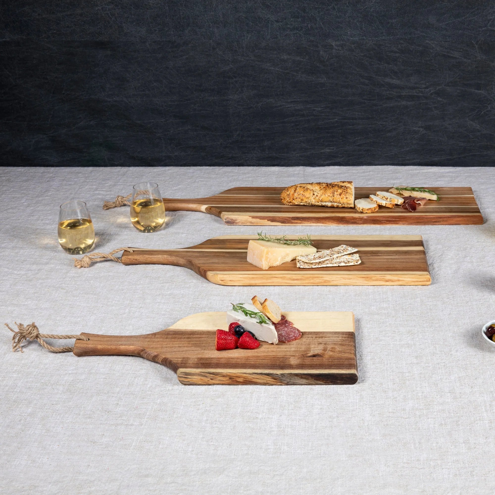 Set of 3 Artisan Serving Planks (18", 24", 30") - The Mayfair Hall