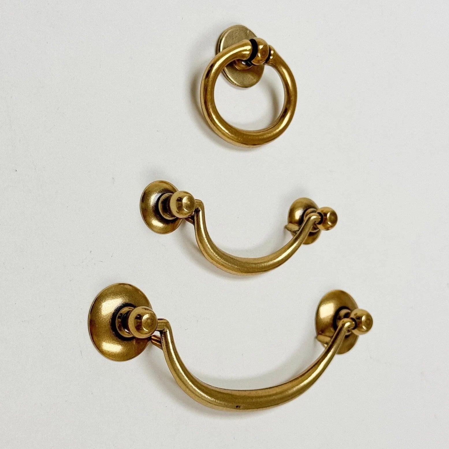 Ring Pulls "Sicily" Bail Antique Brass Hardware