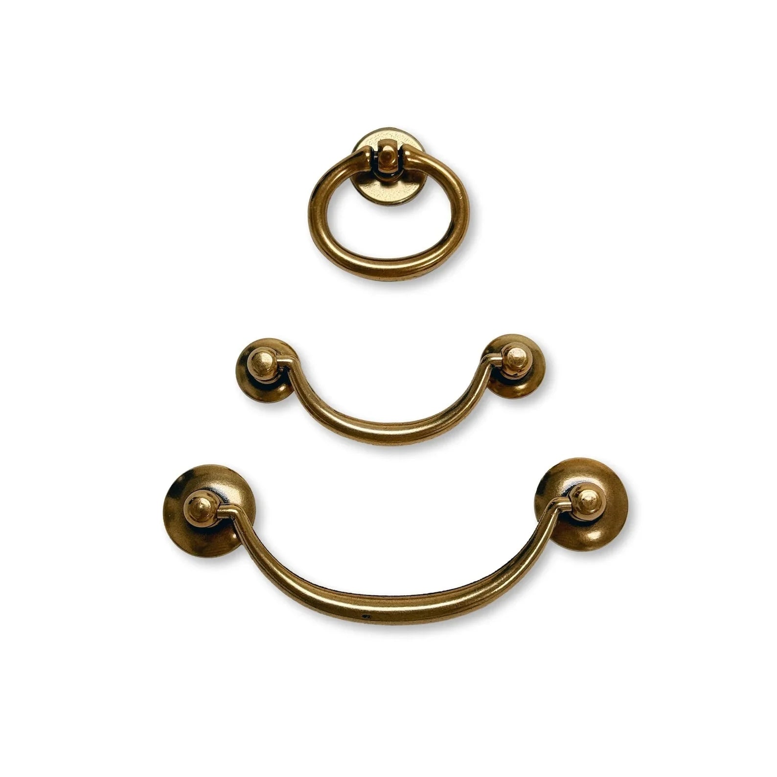 Ring Pulls "Sicily" Bail Antique Brass Hardware