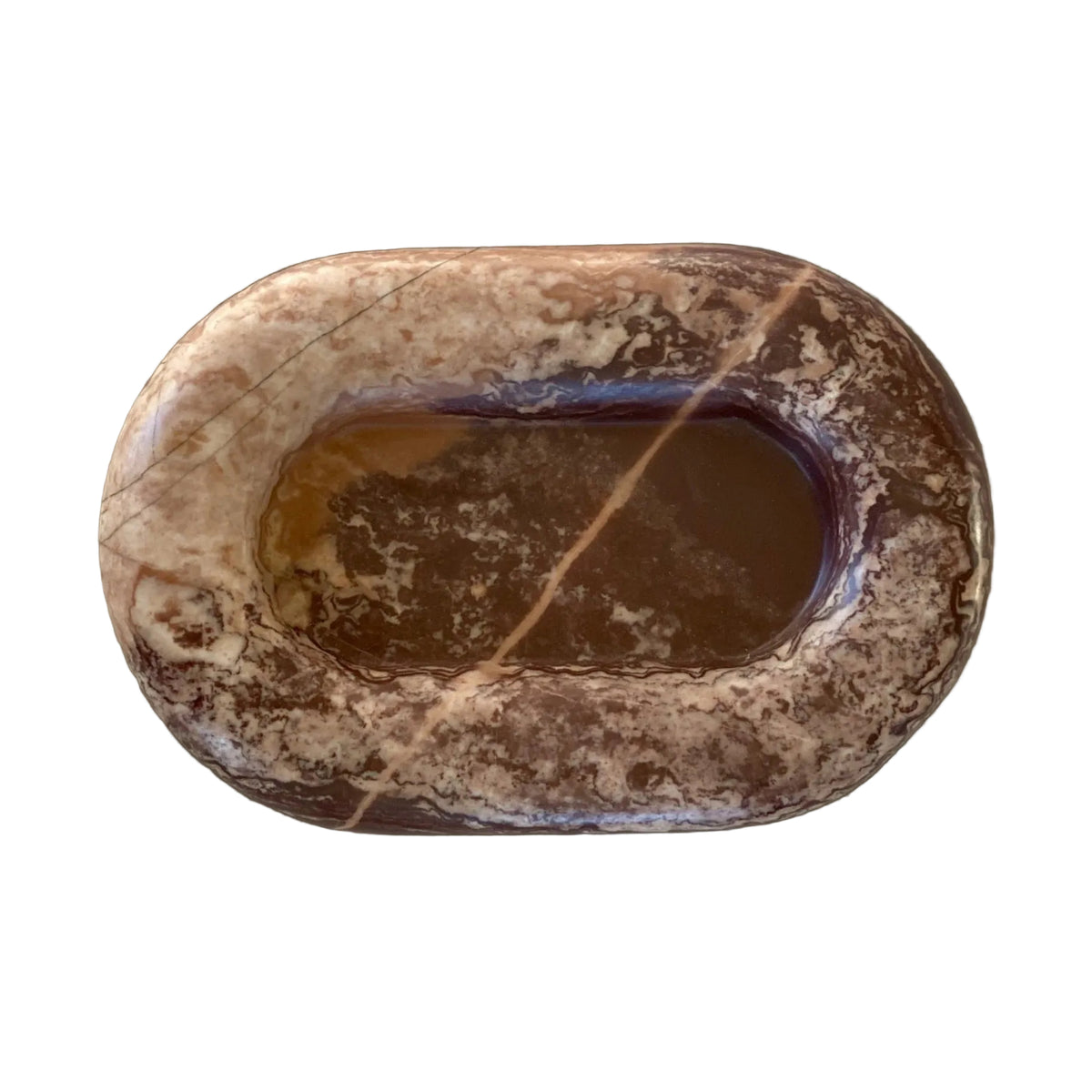 Maddi Marble & Travertine Catchall by Anastasio Home