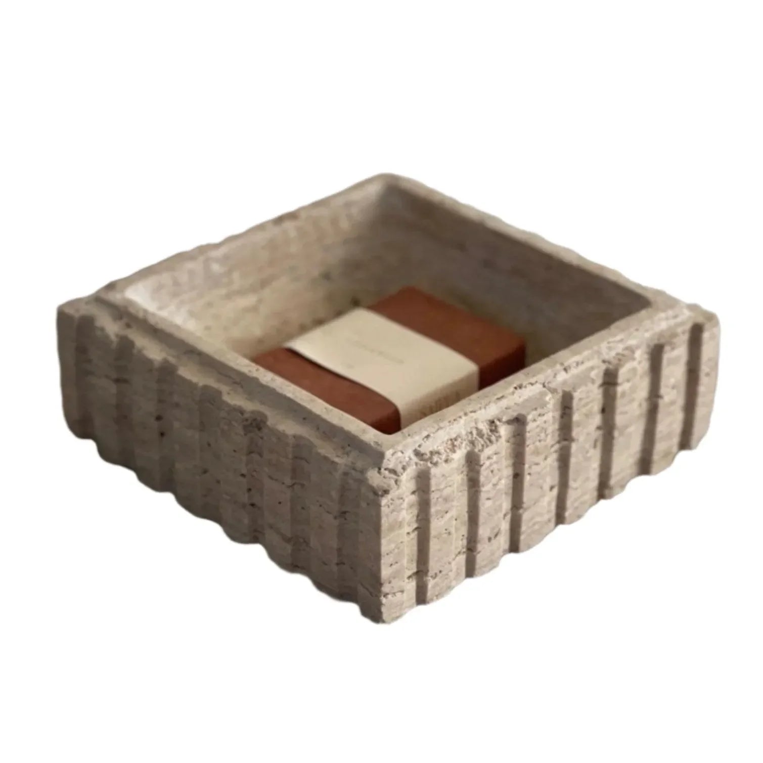 Athens Catch Tray in Travertine - The Mayfair Hall