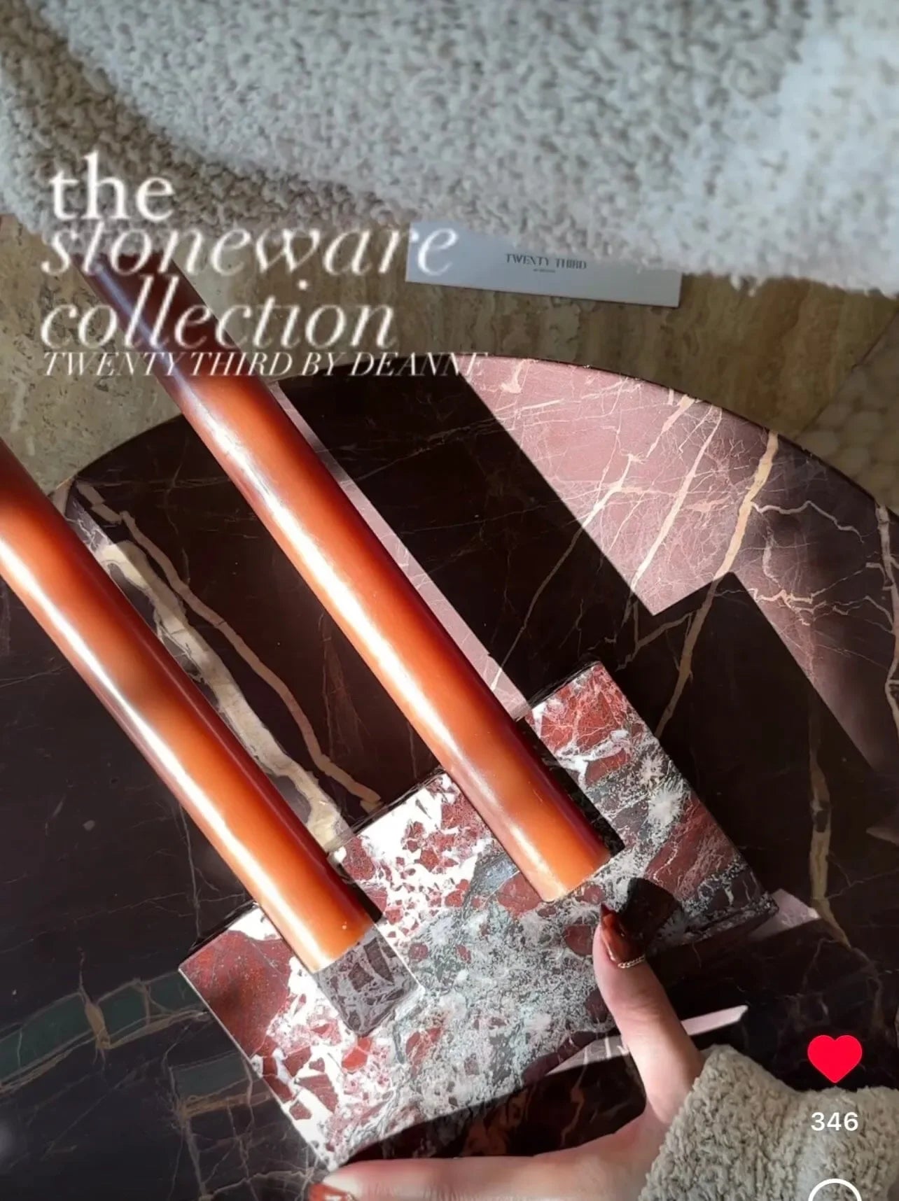 Dua Candle Holder: Rosso Lepanto - The Mayfair Hall
