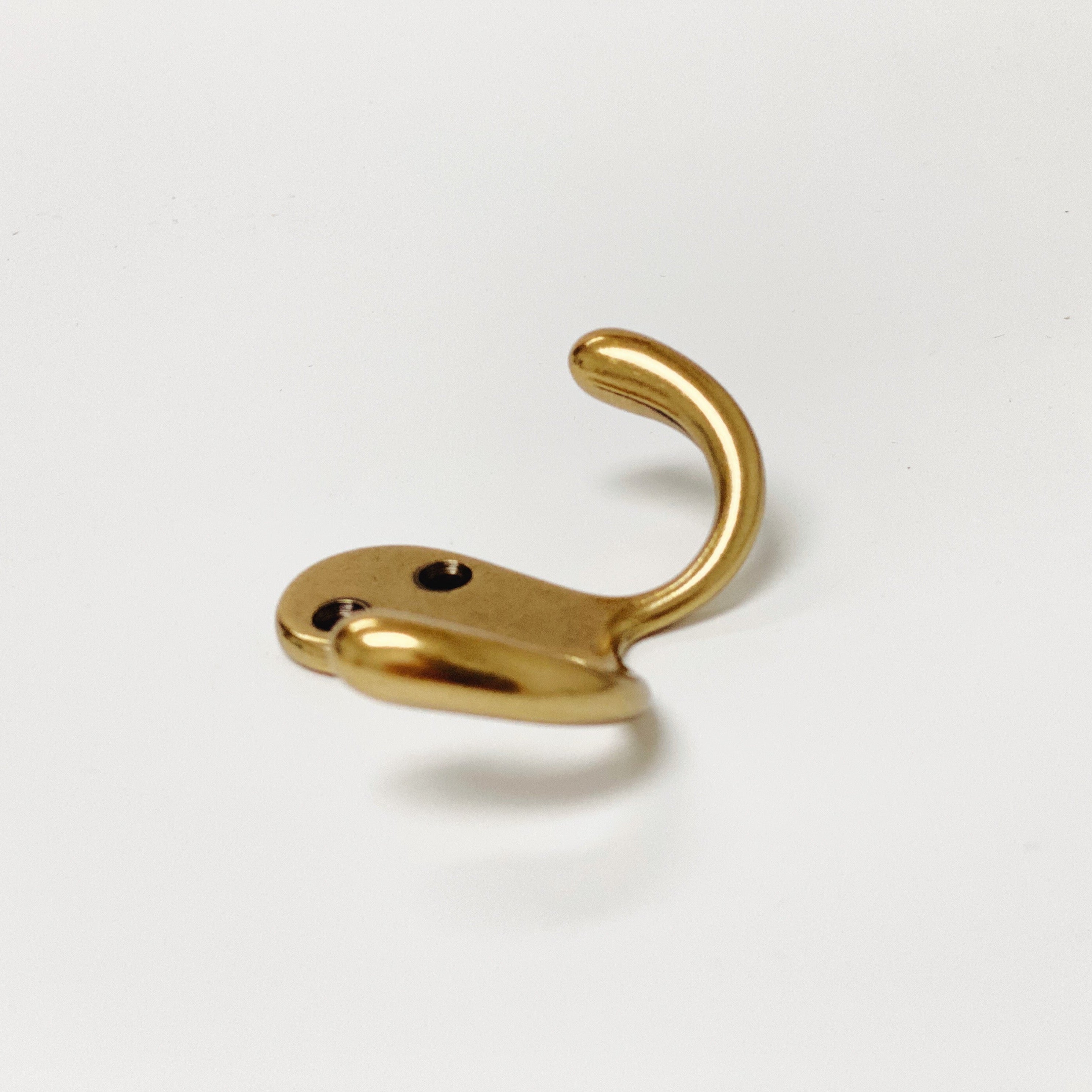 Medium Antique Brass "Capri" Modern Wall Hat and Coat Hook