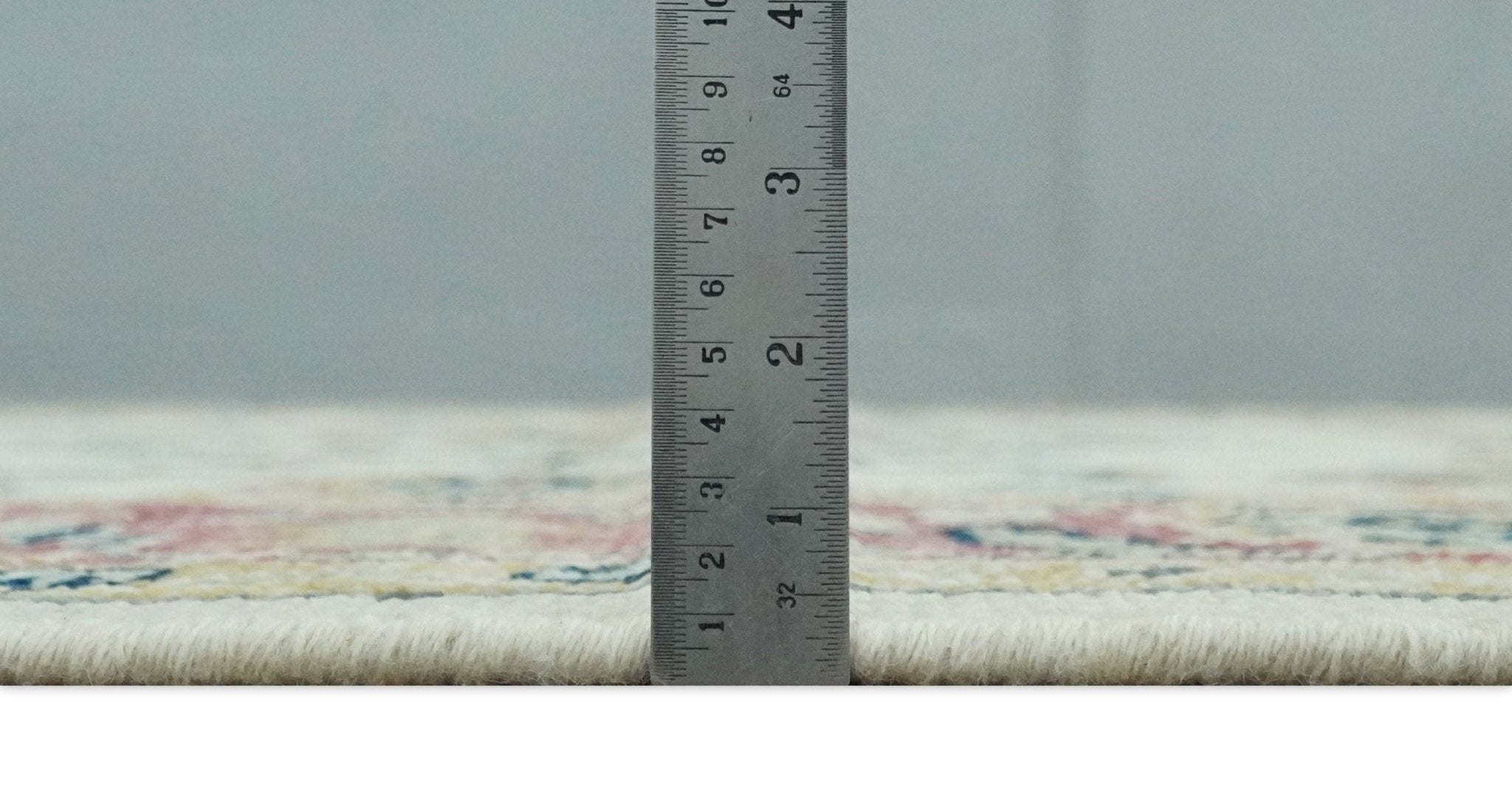 Ivory, Brown, Olive and Charcoal Traditional Heriz Medallion Custom Made Wool Area Rug - The Rug Decor