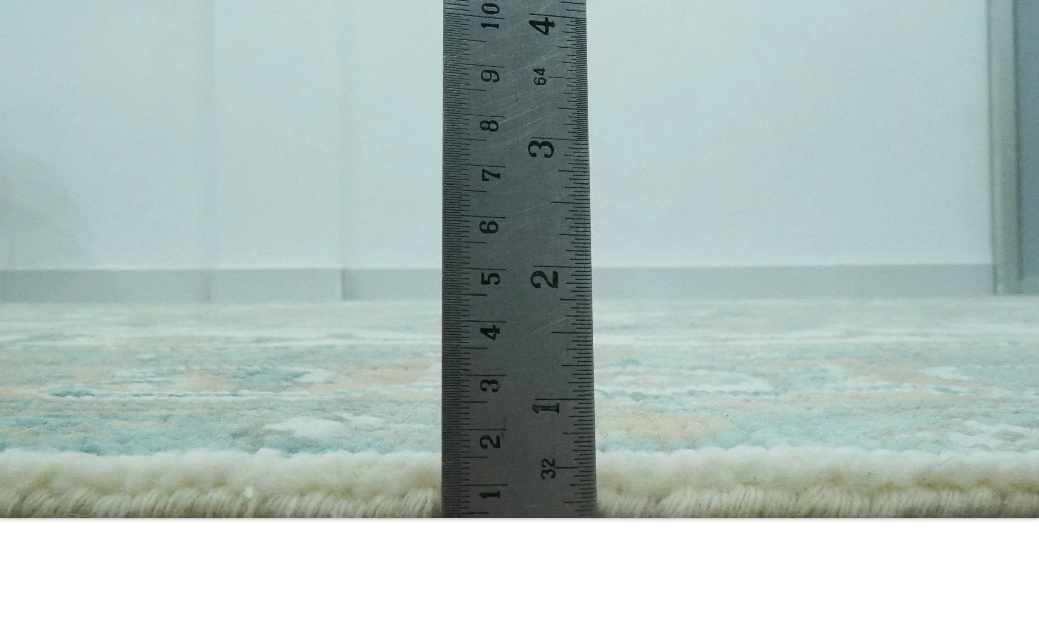 Ivory, Olive and Teal Hand Knotted Traditional Heriz Custom Made wool area rug - The Rug Decor