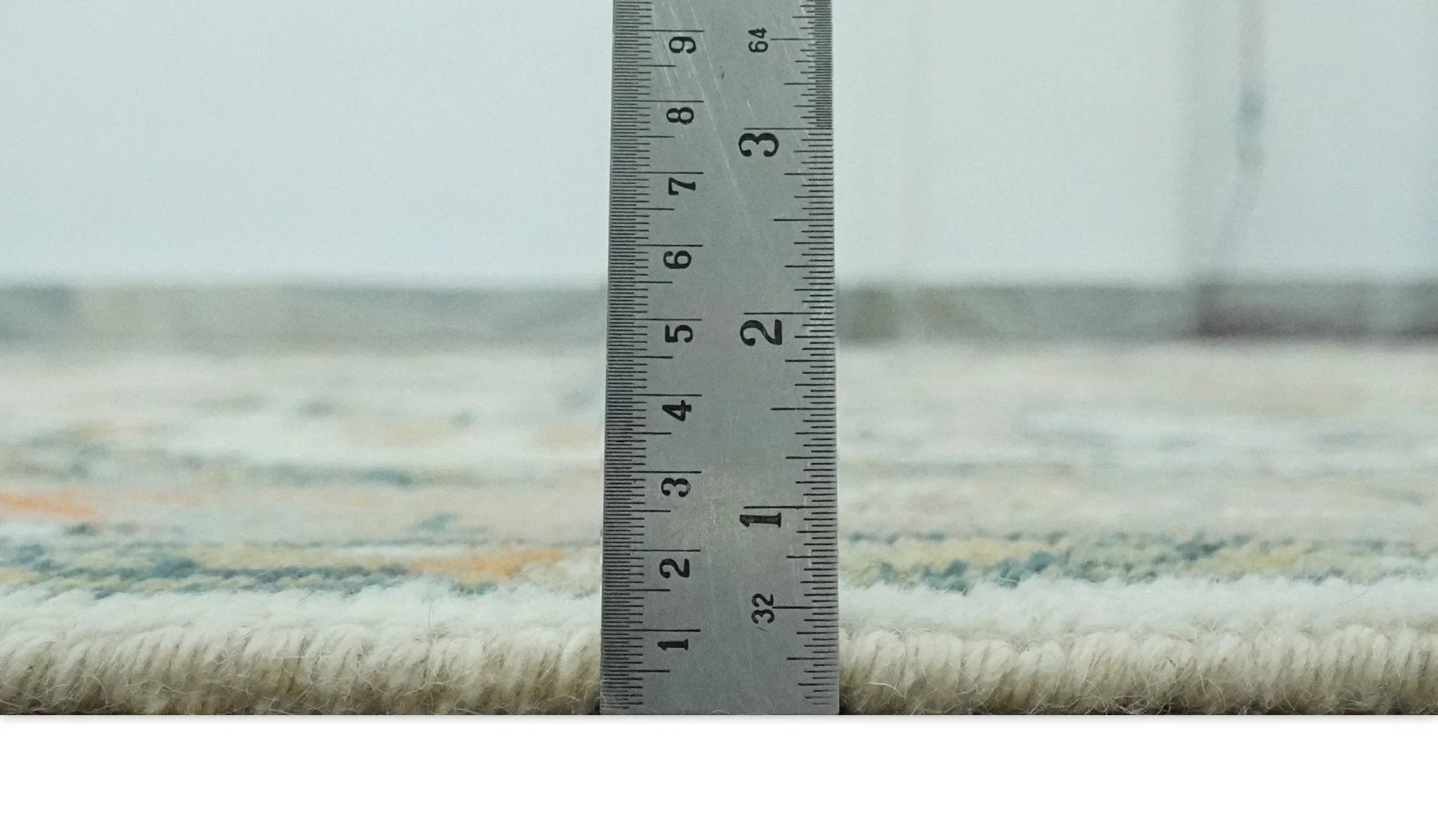 Ivory, Silver, Peach and Olive Traditional Heriz Hand Knotted Multi Size wool Area Rug - The Rug Decor