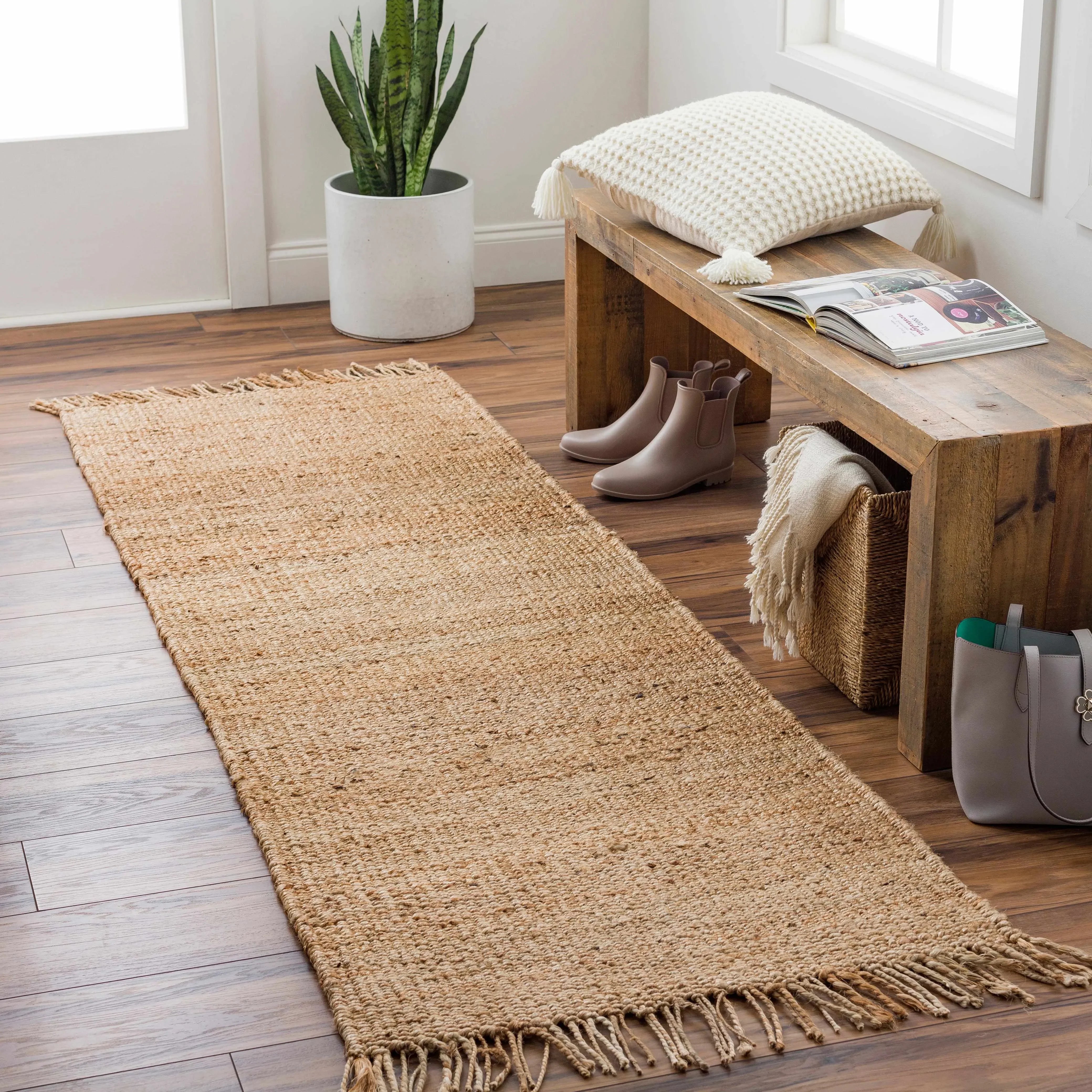 Oaks Perfect Flatweave Jute Rug - The Mayfair Hall