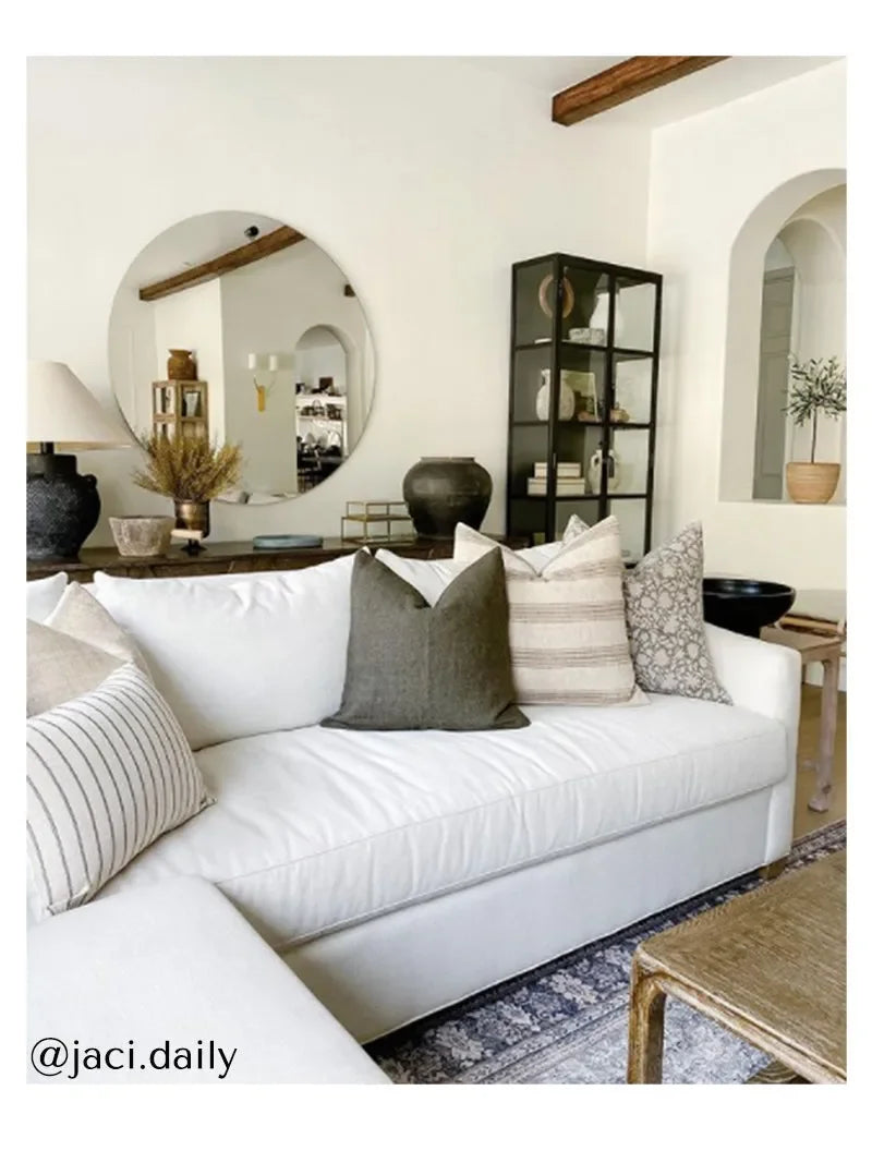 Mavis Floral Pillow Cover in Gray - The Mayfair Hall