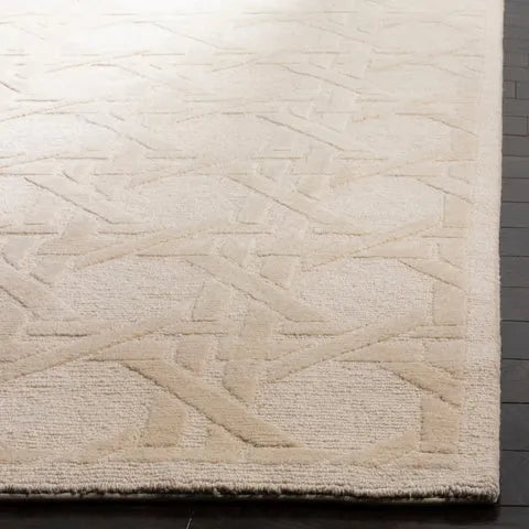 Jamie Drake Wool Pile Rug in Ivory - The Mayfair Hall