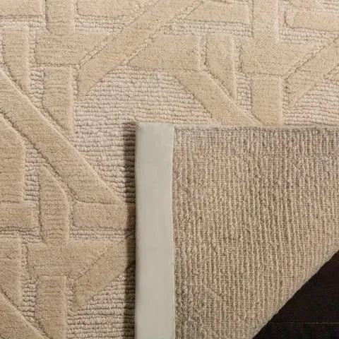 Jamie Drake Wool Pile Rug in Ivory - The Mayfair Hall