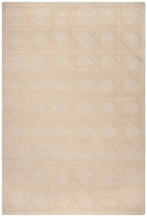 Jamie Drake Wool Pile Rug in Ivory - The Mayfair Hall