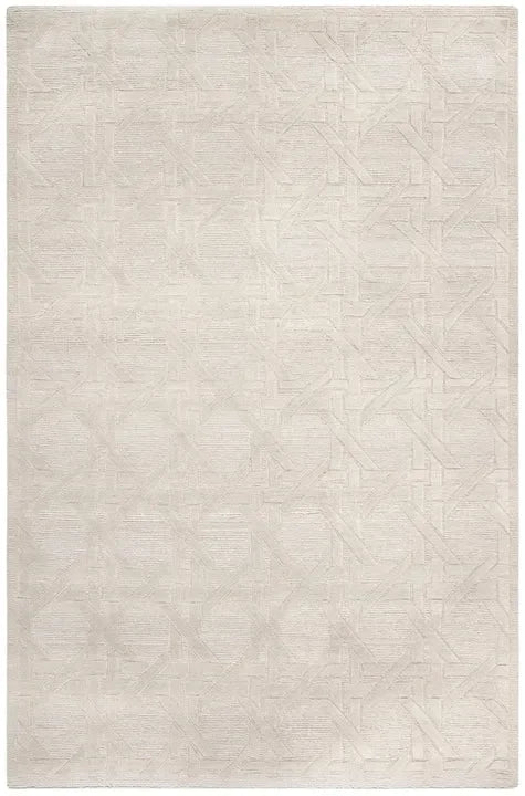 Jamie Drake Wool Pile Rug in Silver - The Mayfair Hall