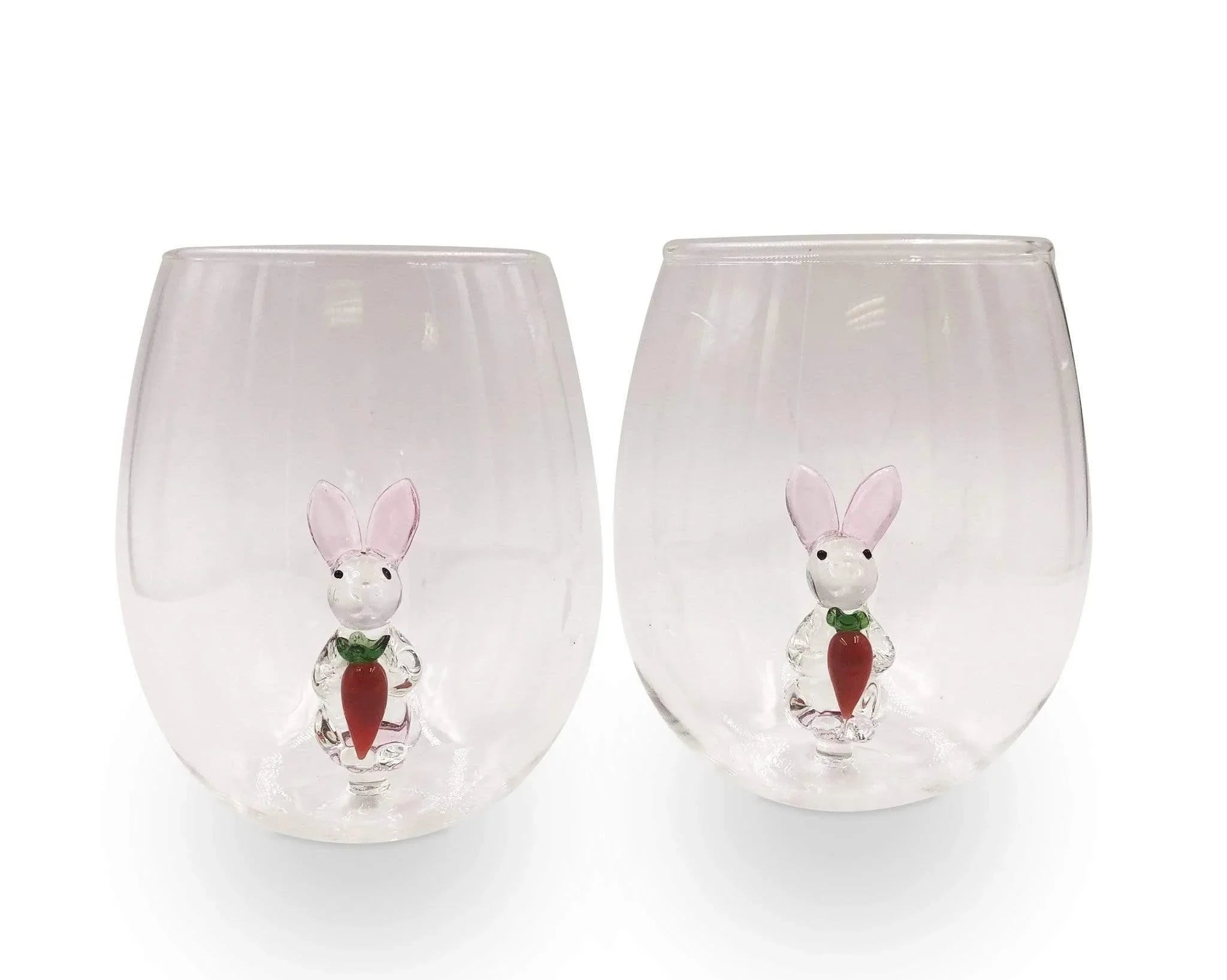 3D Easter Bunny Stemless Glasses - The Mayfair Hall