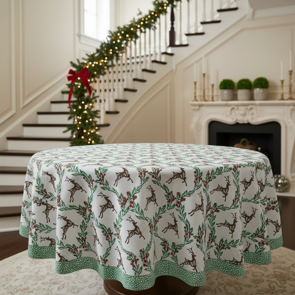 Enchanted Christmas Reindeer - Tablecloth