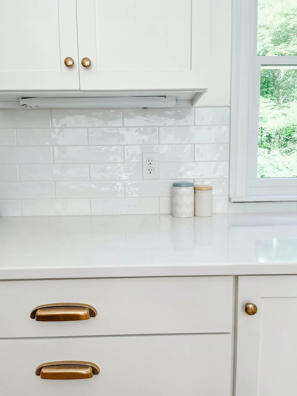 Drawer Cup Pull "Capri" in Antique Brass - Brass Cabinet Hardware