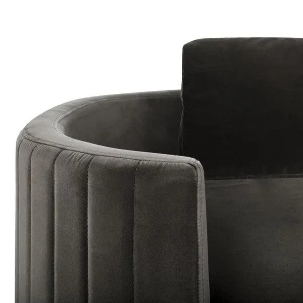 Winford Velvet Sofa in Giotto Mouse - The Mayfair Hall