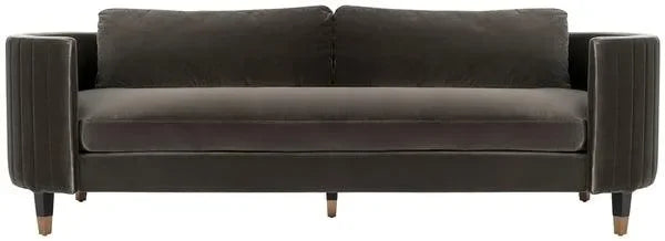 Winford Velvet Sofa in Giotto Mouse - The Mayfair Hall