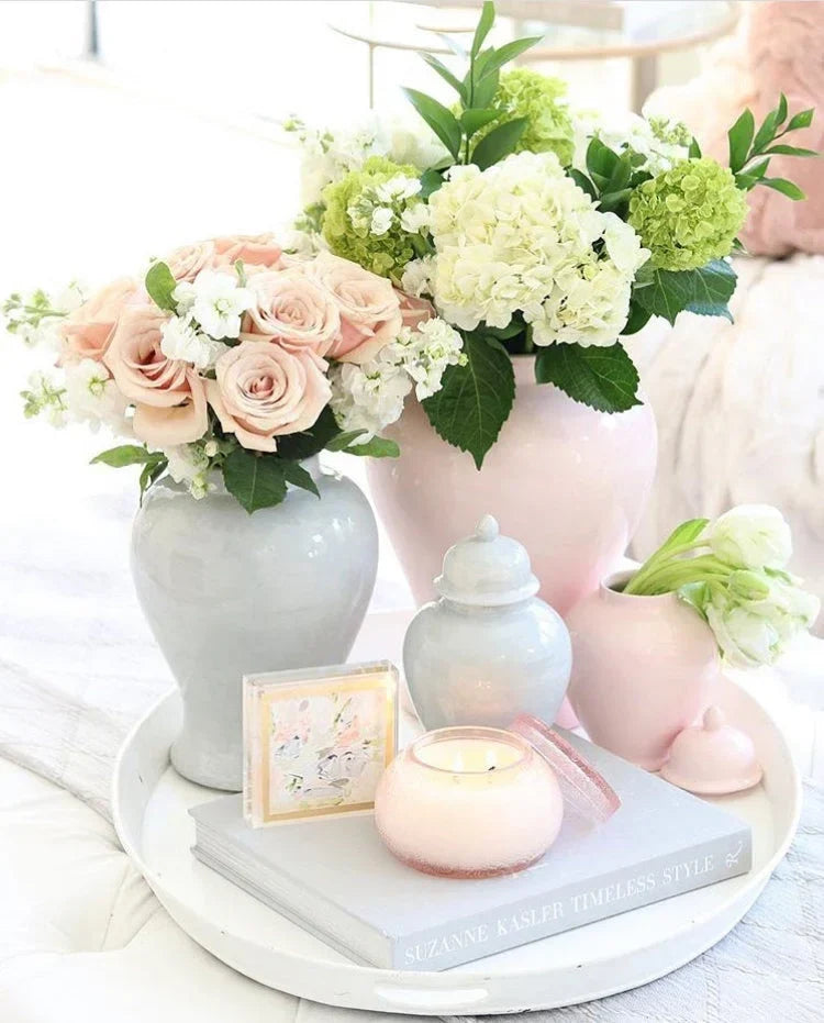 Cherry Blossom Pink Ginger Jars - The Mayfair Hall