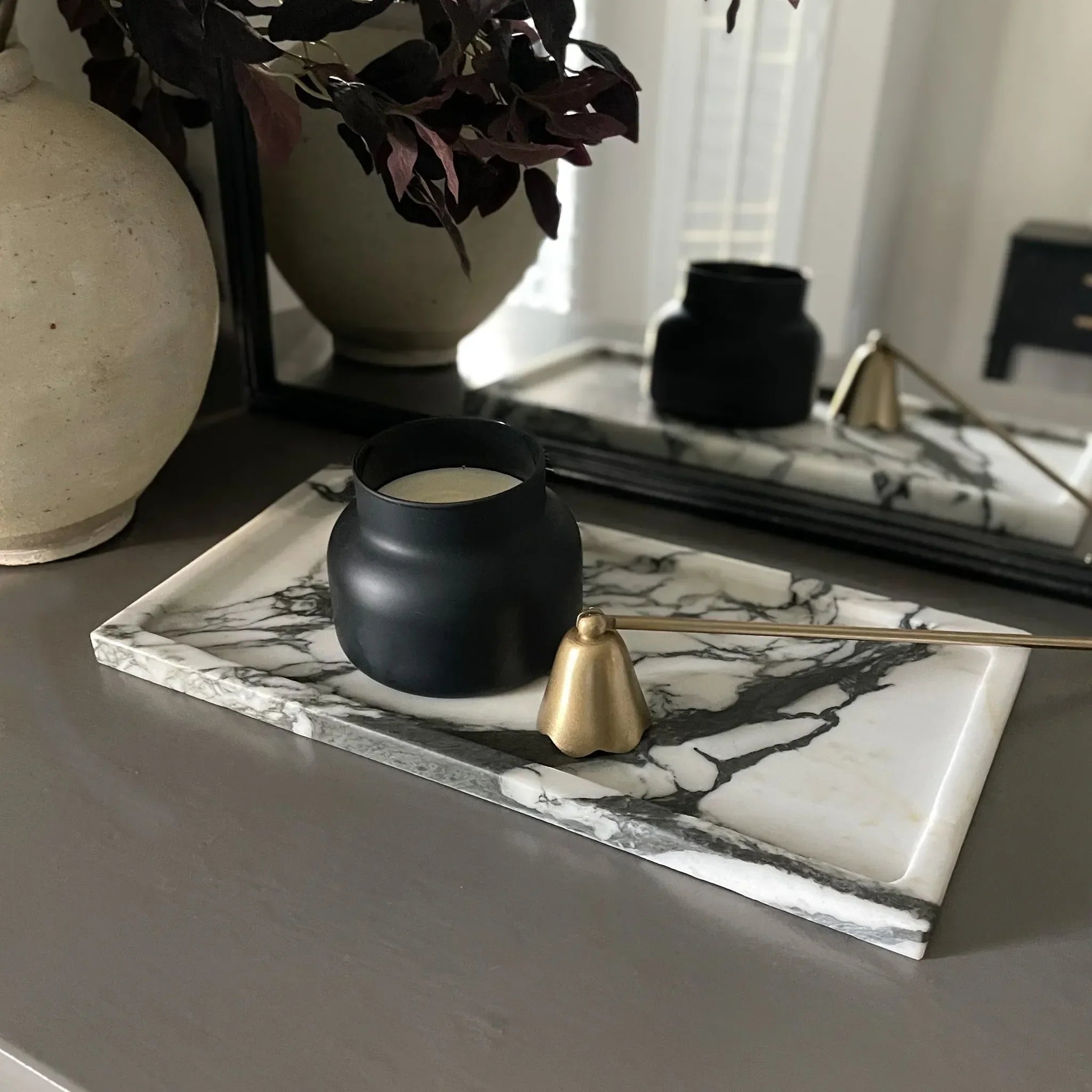 Large Calacatta Borghini Marble Tray - The Mayfair Hall