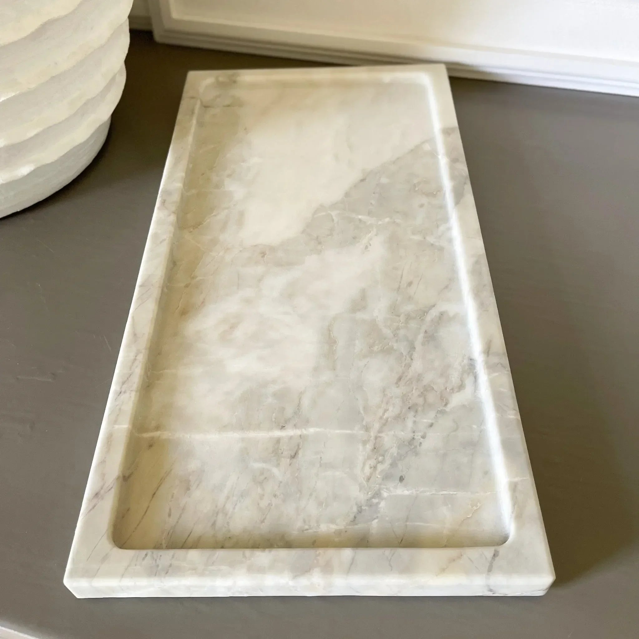 Large Calacatta Marble Tray - The Mayfair Hall