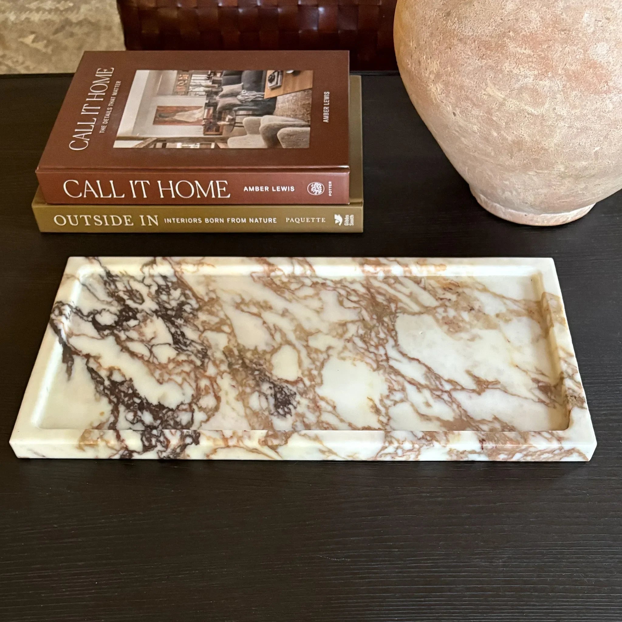 Large Calacatta Viola Marble Tray - The Mayfair Hall