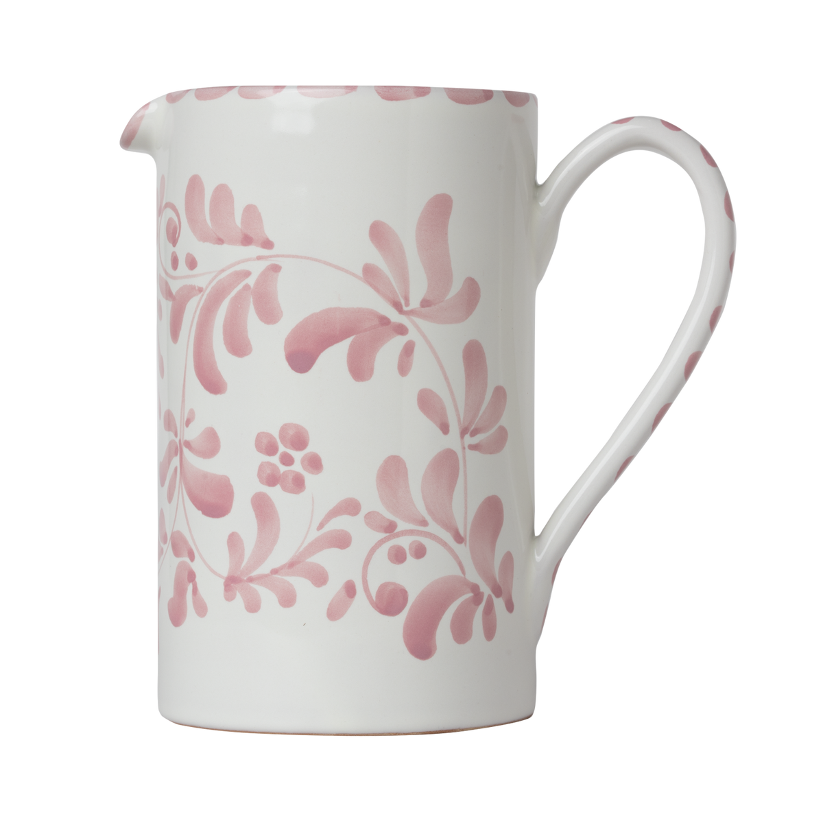 Amalfi Hand-Painted Pitcher in Rosa by Piano Piano