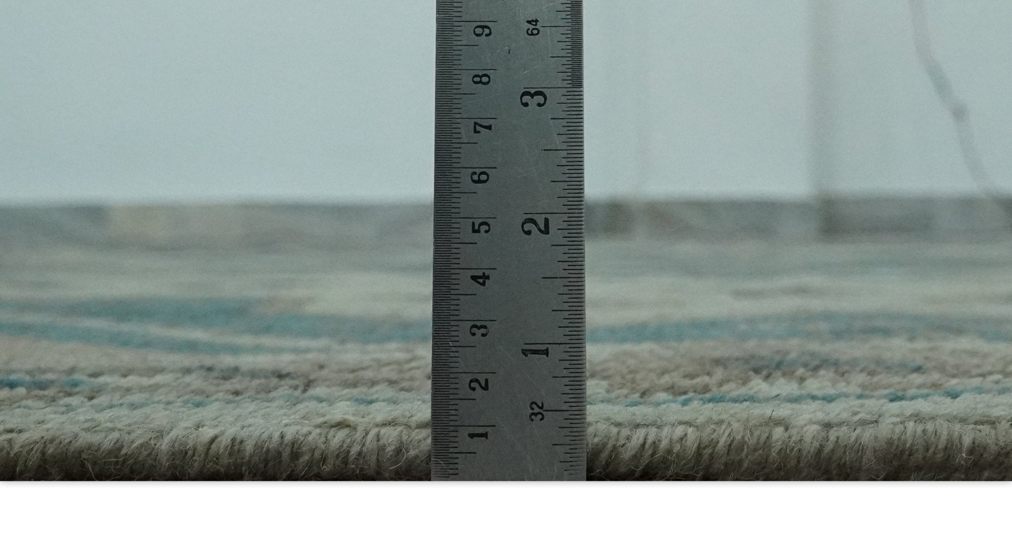 Light green, Teal and Charcoal Traditional Hand Knotted Custom Made wool Area Rug - The Rug Decor