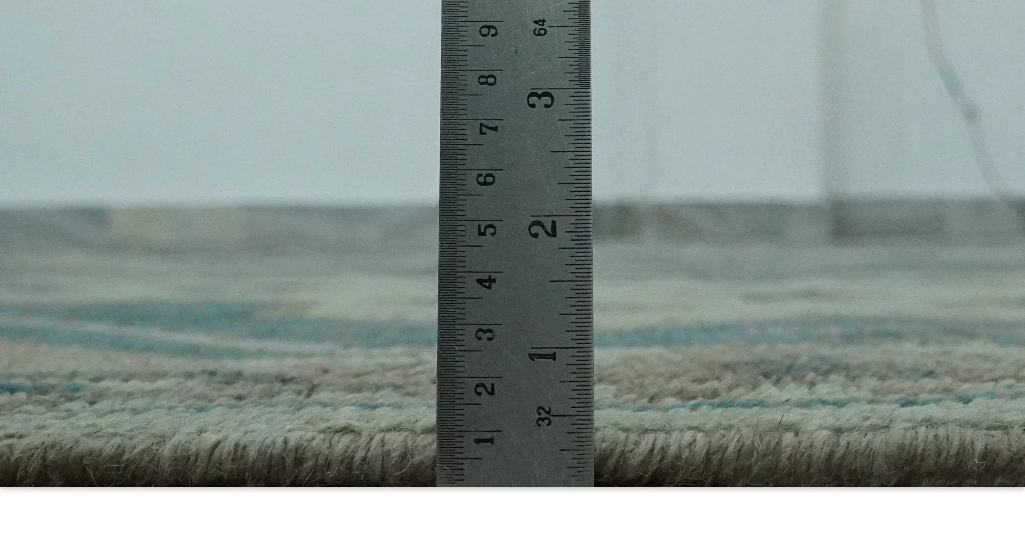 Light green, Teal and Charcoal Traditional Hand Knotted Custom Made wool Area Rug - The Rug Decor