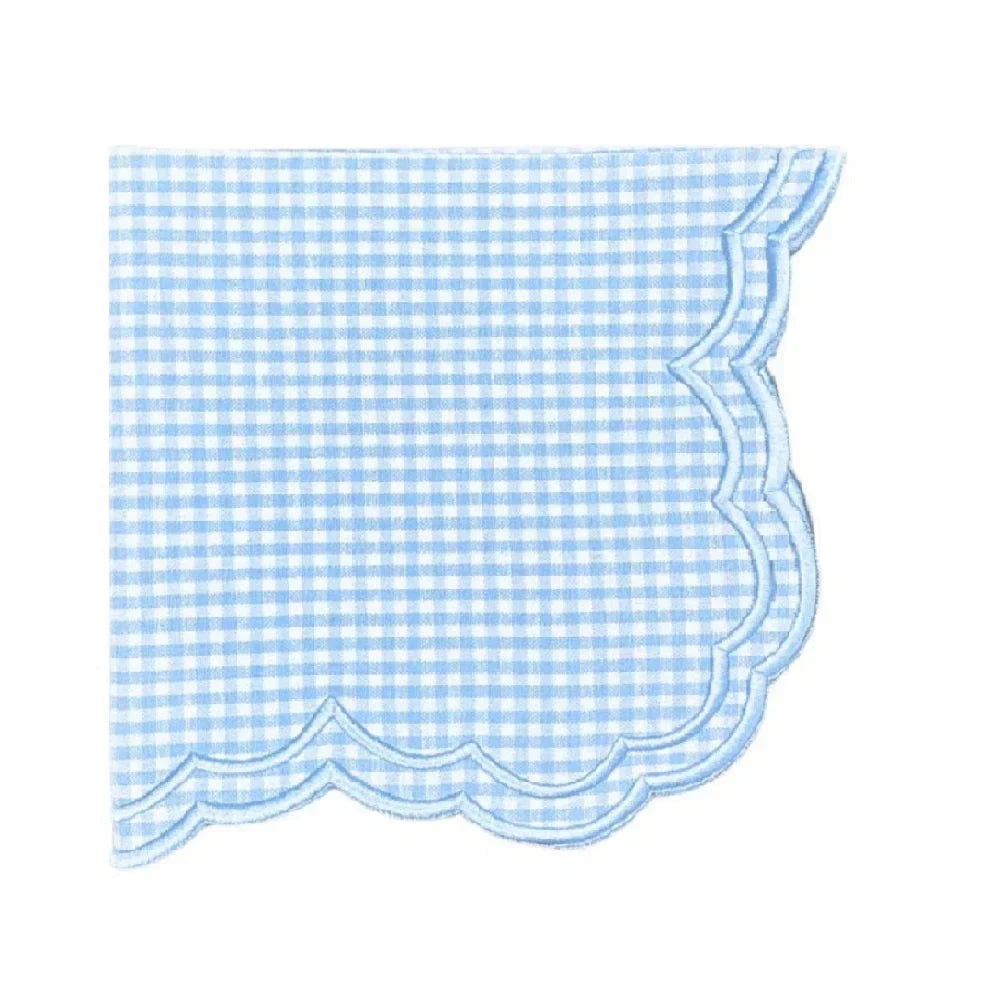 Bettina Napkin - Blue Gingham (Set of 4) - The Mayfair Hall