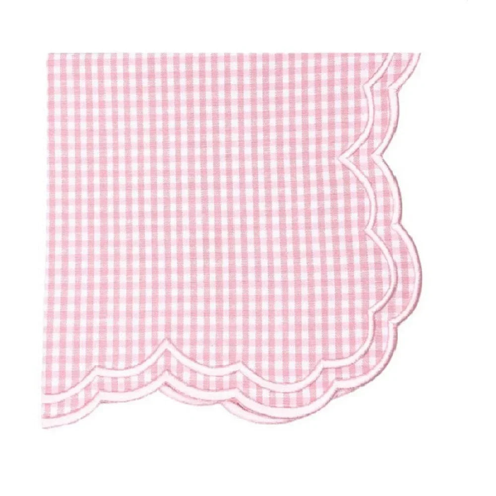 Bettina Napkin - Pink Gingham (Set of 4) - The Mayfair Hall
