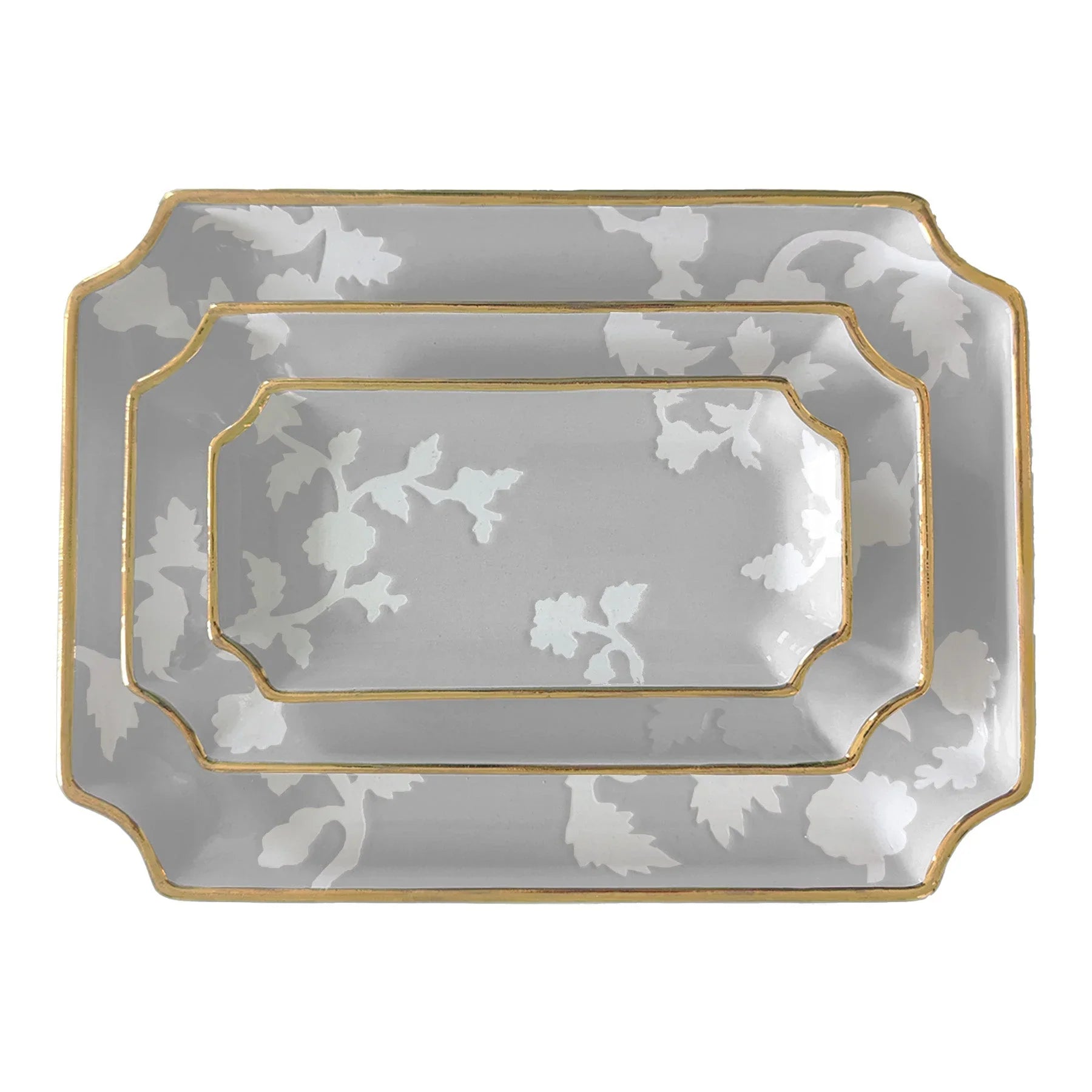 Chinoiserie Dreams Trays with Gold Accent - The Mayfair Hall