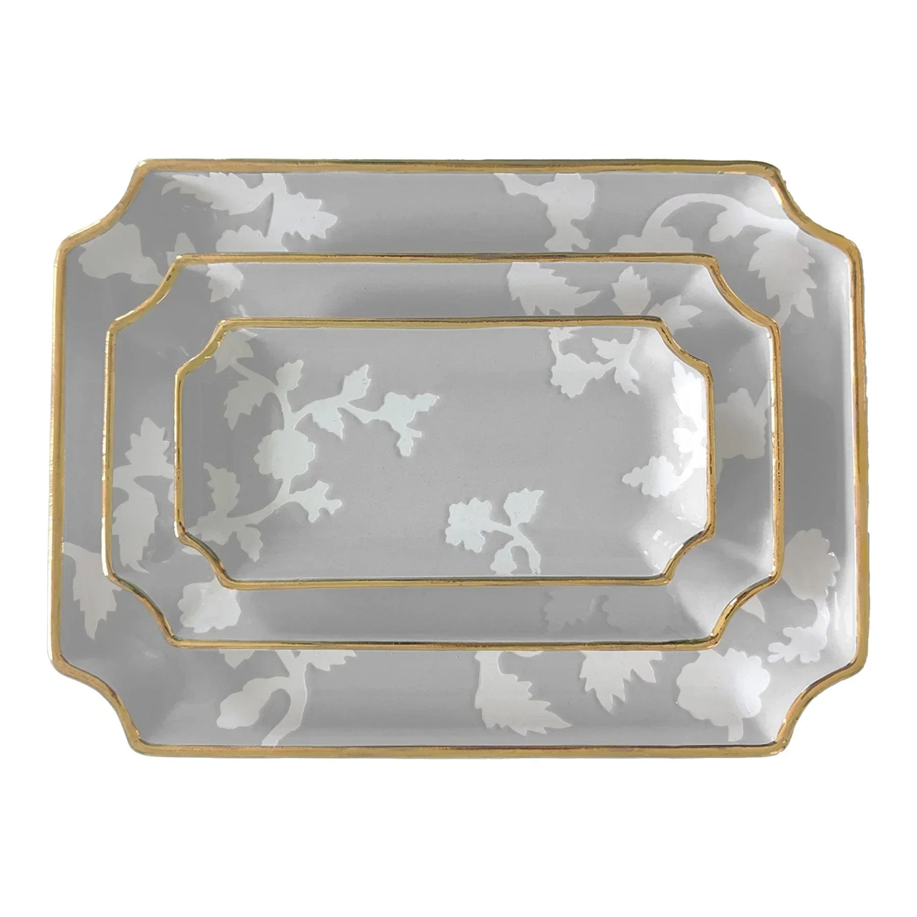 Chinoiserie Dreams Trays with Gold Accent - The Mayfair Hall