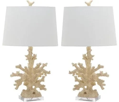 Coral Branch Table Lamp in Cream - The Mayfair Hall